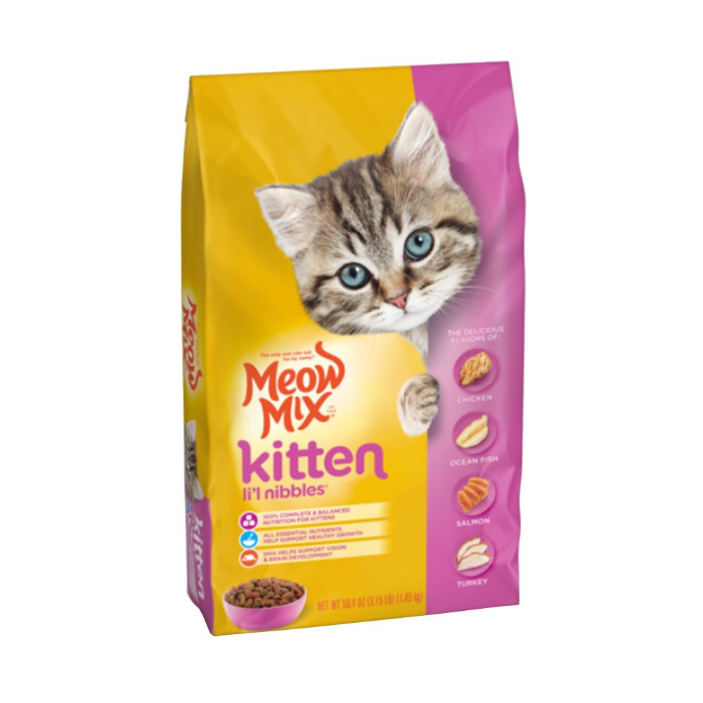 Meow Mix - Kitten Li'l Nibbles Bag Cat Food - 1.42 kg 