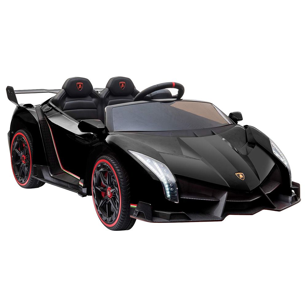 Lamborghini - Veneno 2 Seater Kids Electric Car - 12V - Black