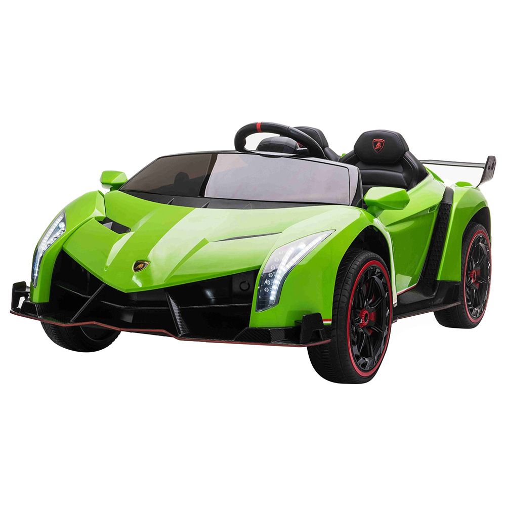 Lamborghini - Veneno 2 Seater Kids Electric Car - 12V - Green