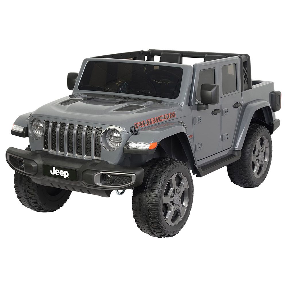 Jeep - Rubicon 2 Seater Kids Electric Car - 12V - Grey