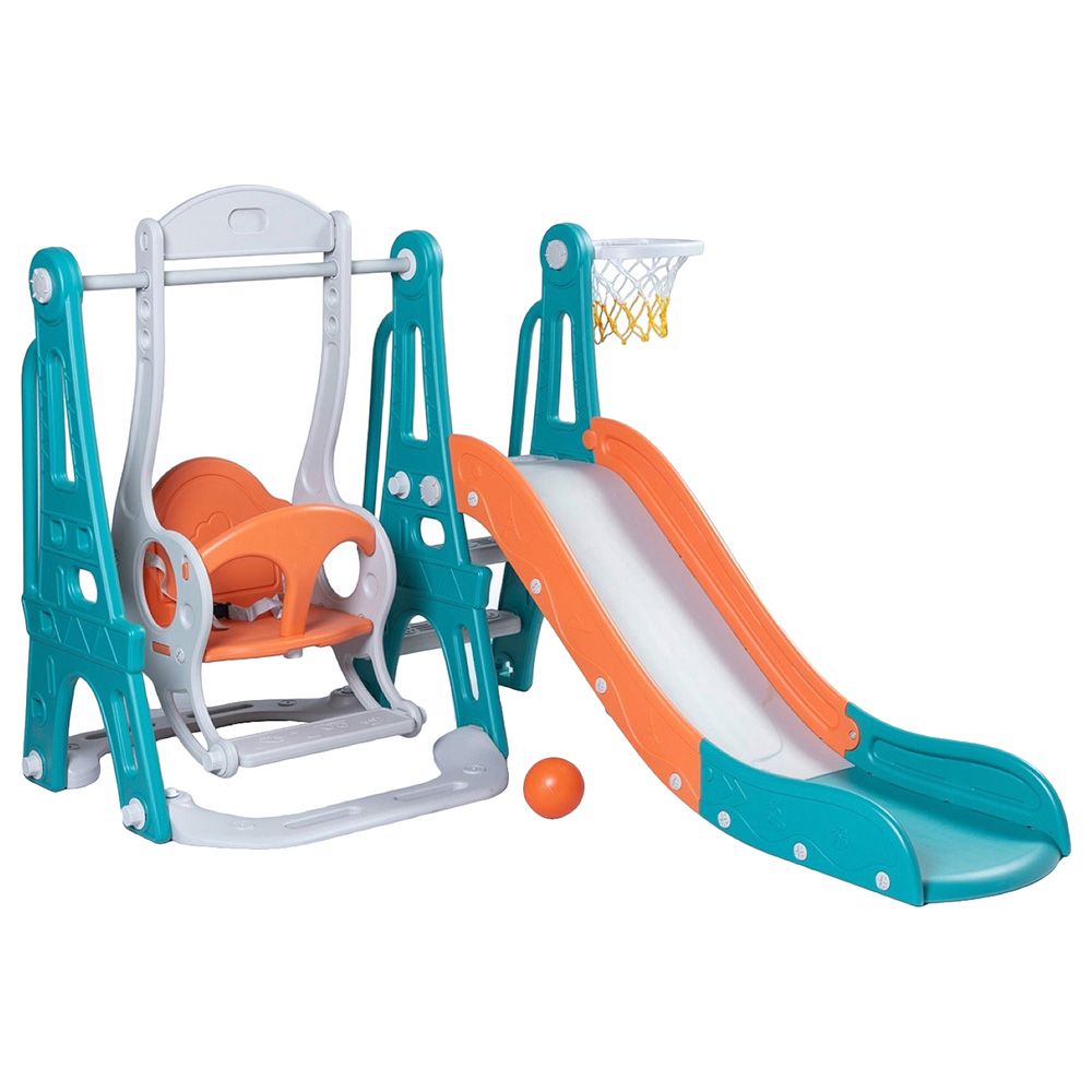 Home Canvas - 3-in-1 Toddler Climber And Swing Set - Large