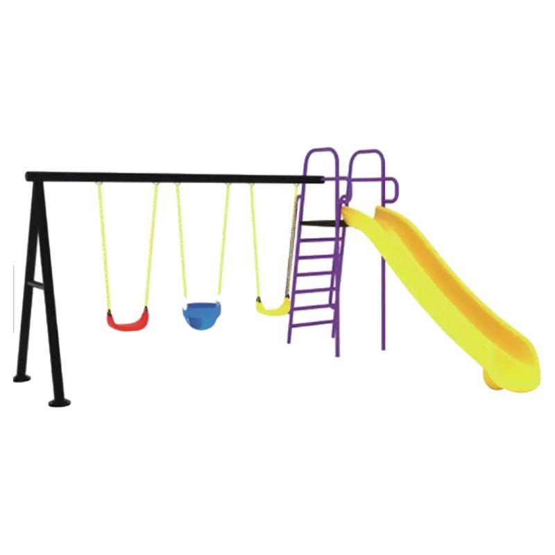 Megastar - Sunnyside Backyard Triple Swing & Slide Metal Playset