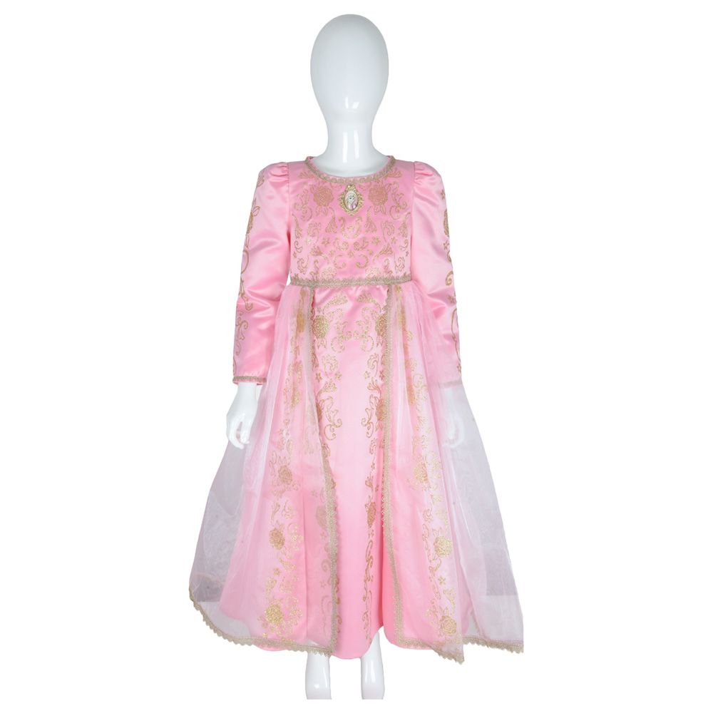 Party Centre - Disney Golden Princess Aurora Costume With Headpiece