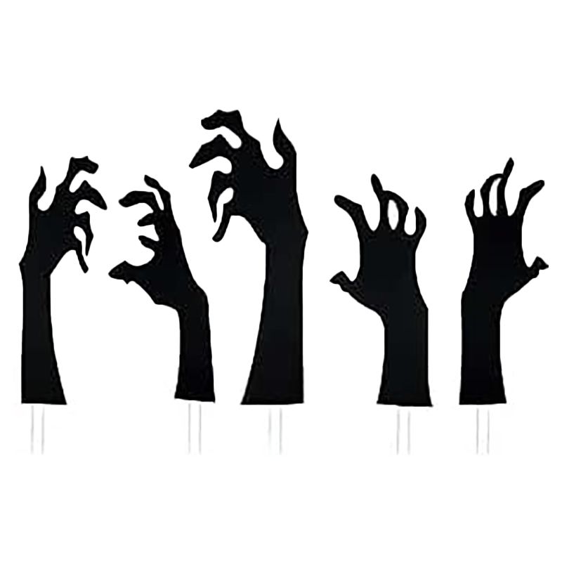 Brain Giggles - Halloween Scary Hands Yard Decoration Sign - 5pcs