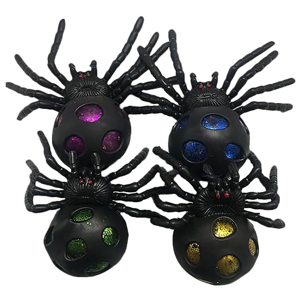 Brain Giggles - Halloween Party Decoration Spider - 4pcs