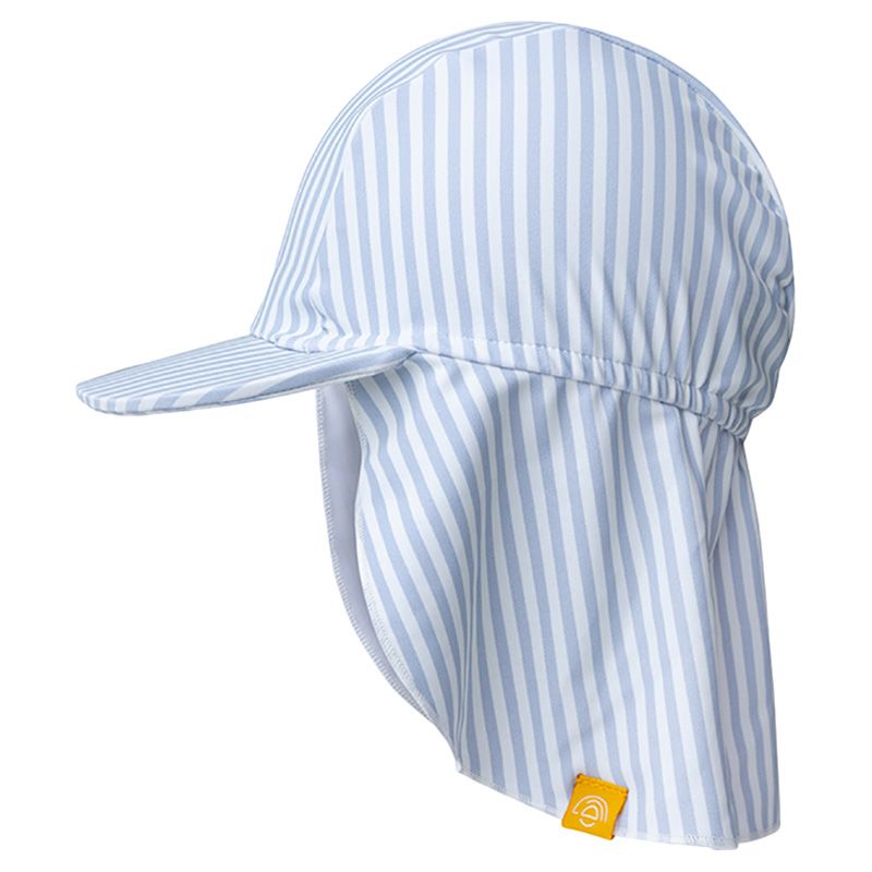 Swim Essentials - Striped Baby Sun Swim Hat - Blue/White