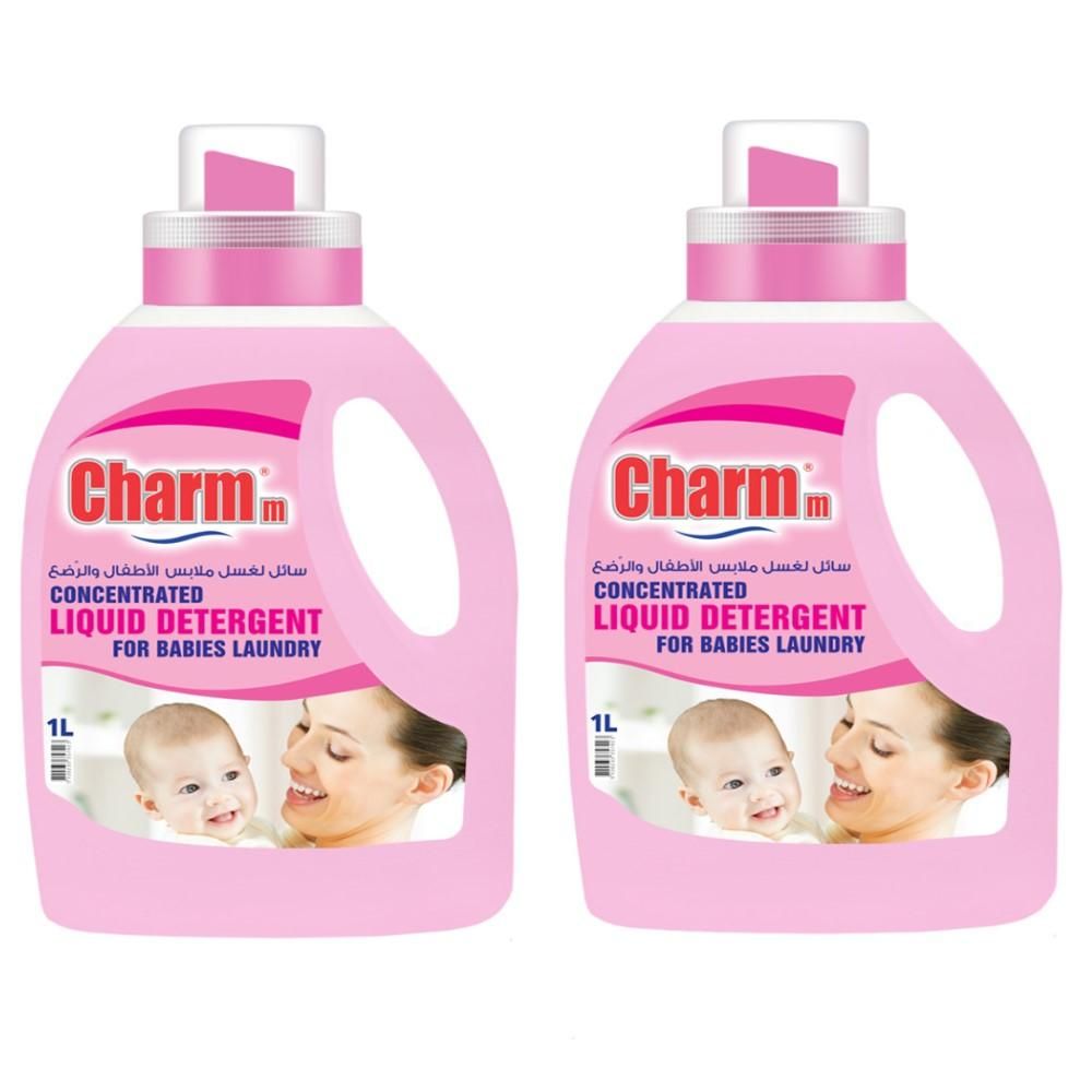 Charmm - Liquid Detergent For Baby's Laundry - 1 L - Pack of 2