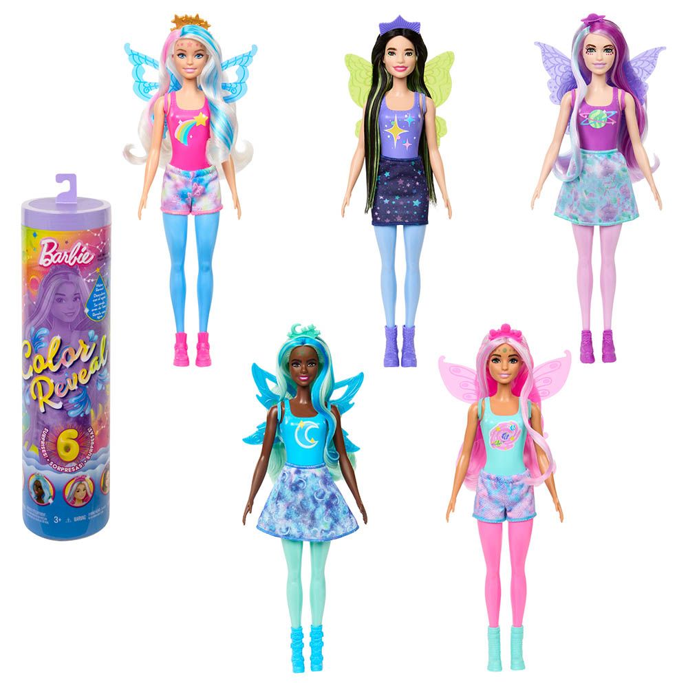 Mattel Games - Barbie Color Reveal Barbie Rainbow Galaxy Series 1pc - Style May Vary