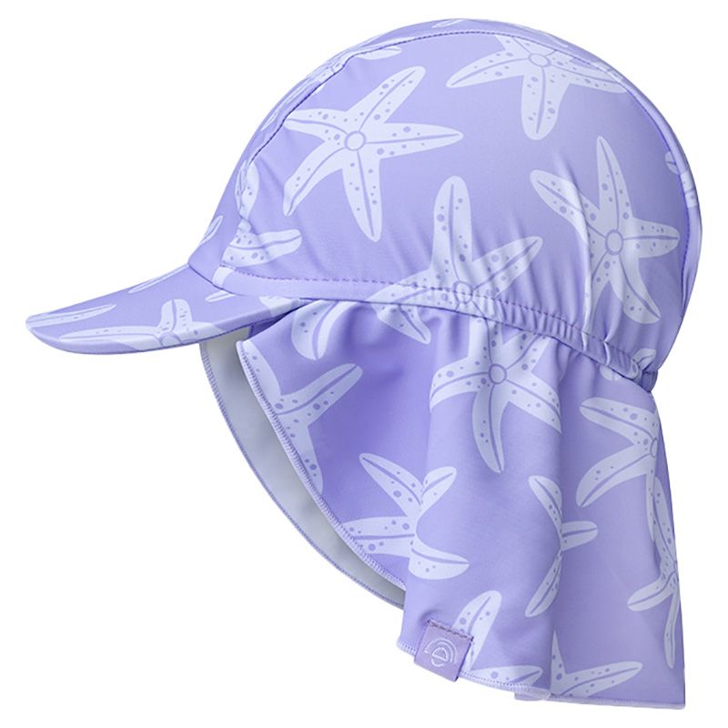 Swim Essentials - Lila Sea Stars Baby Sun Swim Hat - Purple