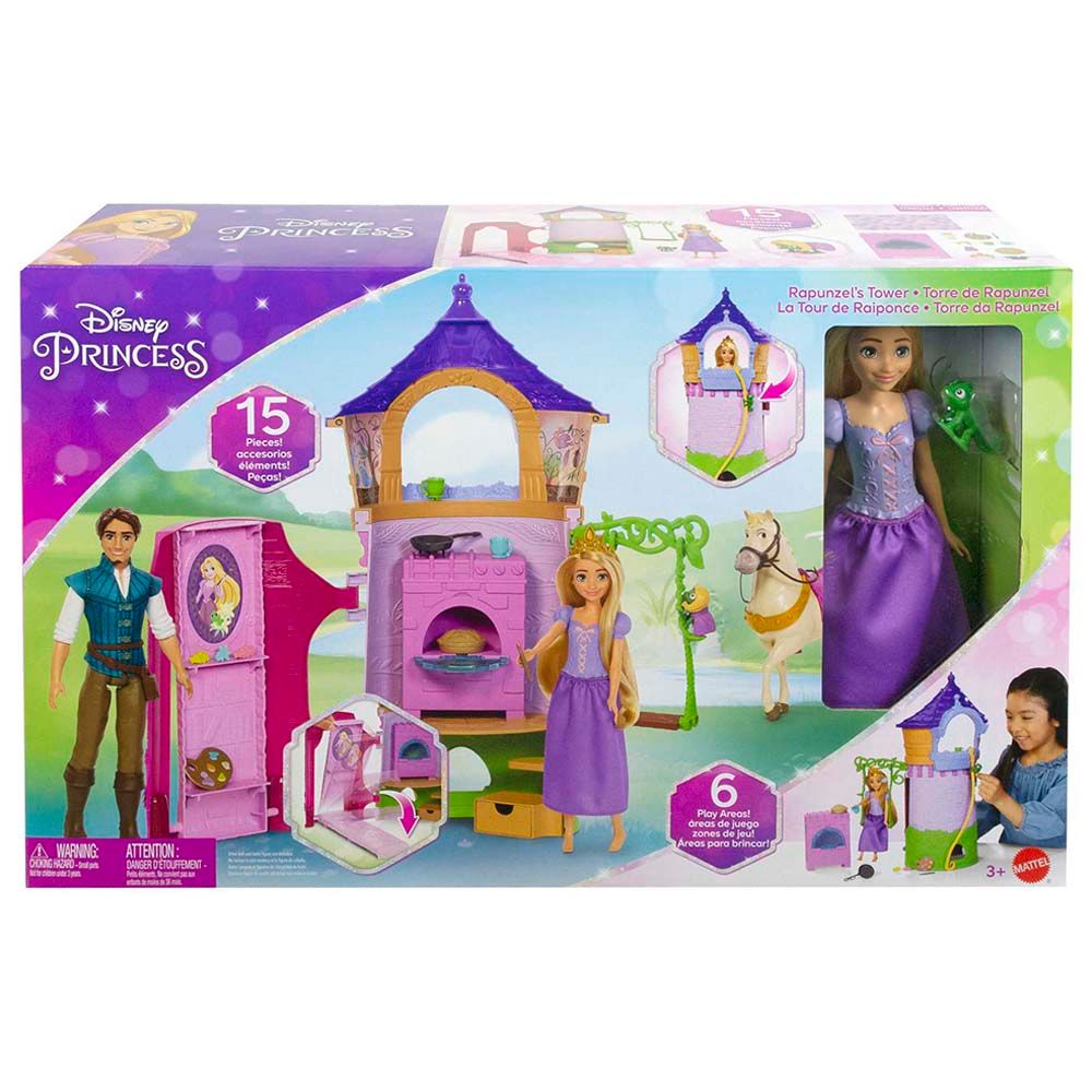 Mattel Games - Disney Princess Rapunzel's Tower - 15pcs