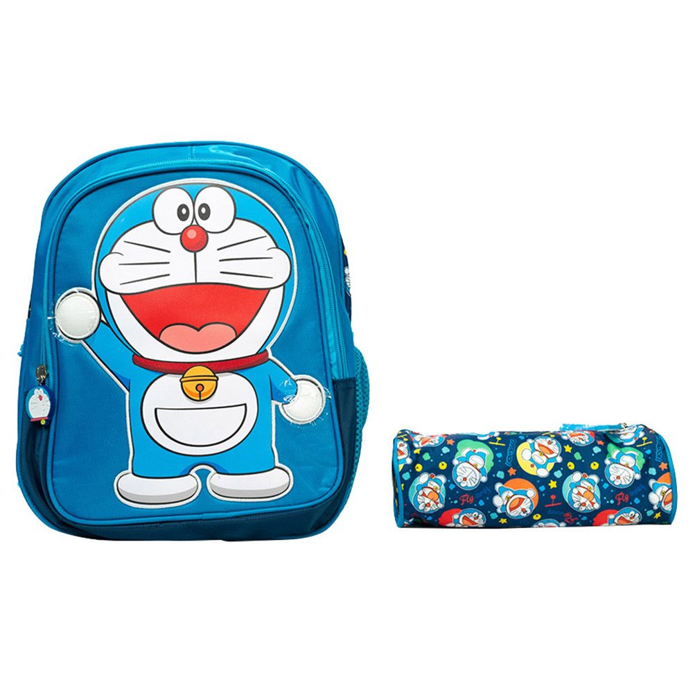 Doraemon - Back Pack 12-inch With Pencil Case - Blue