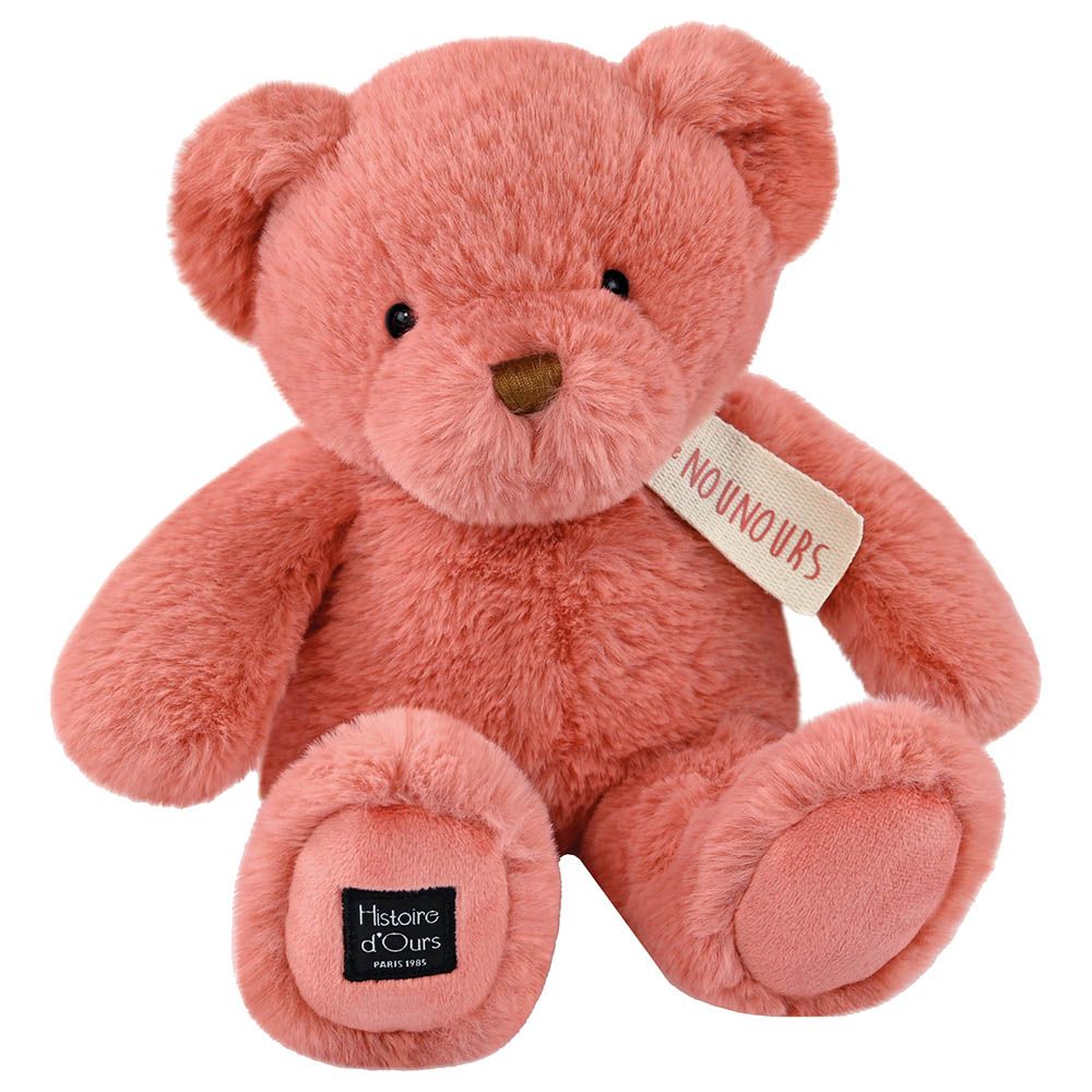 Histoire D'Ours - Teddy Bear Plush Toy - Rose Praline - 28cm