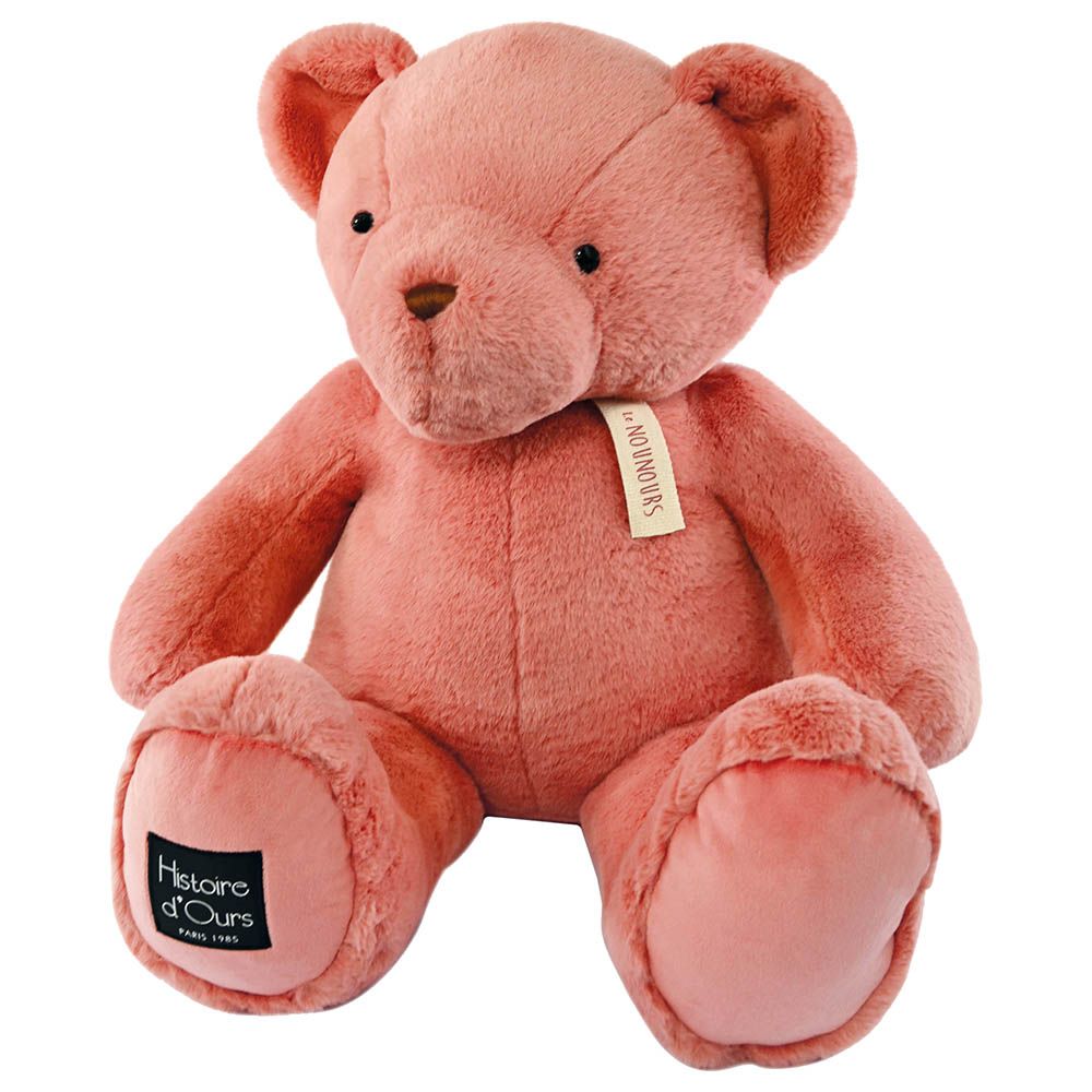 Histoire D'Ours - Teddy Bear Plush Toy - Rose Praline - 75cm