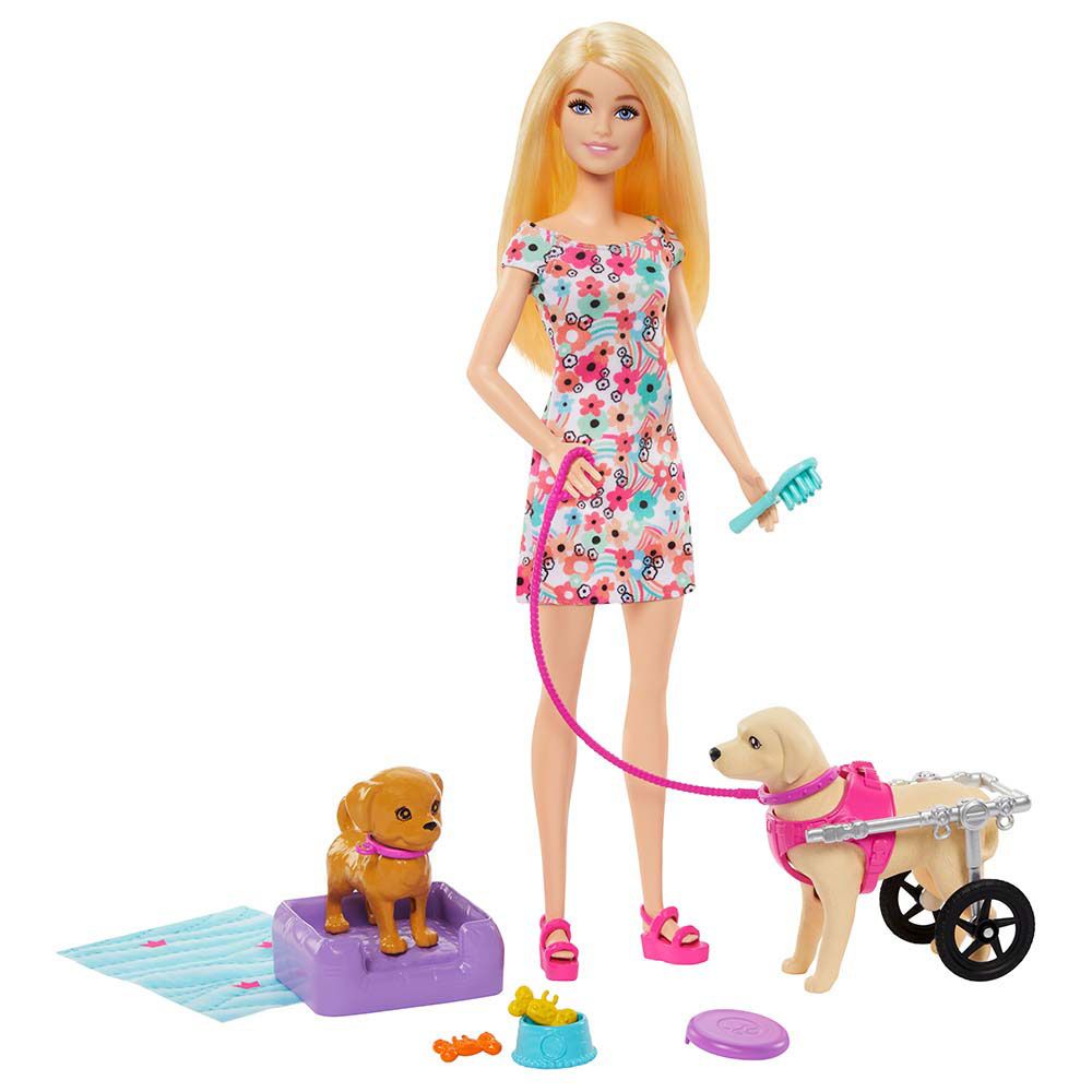 Barbie - Walk And Wheel Pet Playset