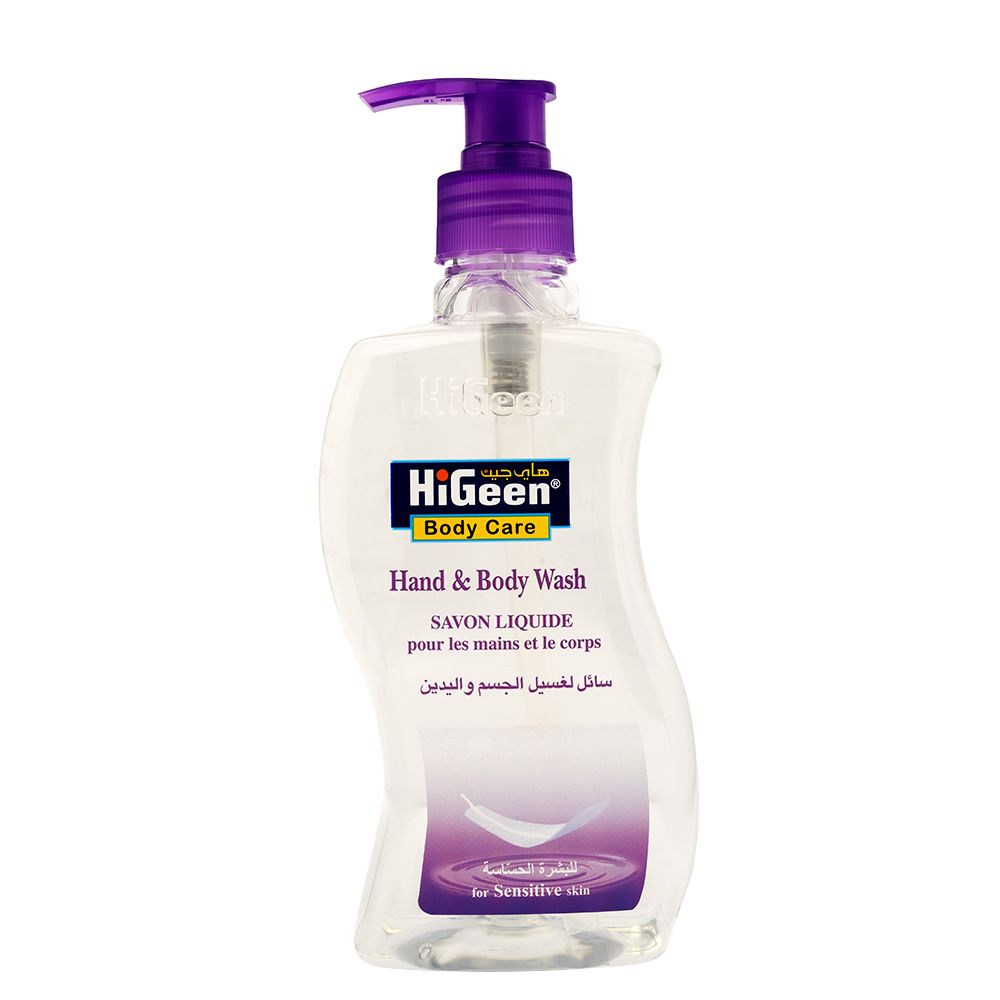 HiGeen - Wavy Antiseptic Hand And Body Wash - Sensitive - 500 ml