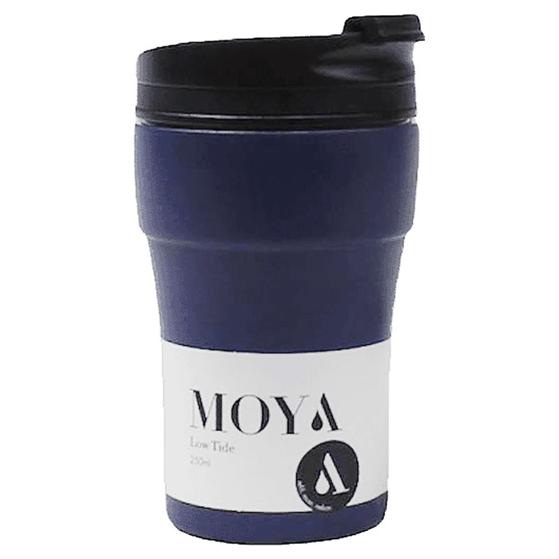 Moya - Low Tide Travel Coffee Mug - 250ml - Black/Navy