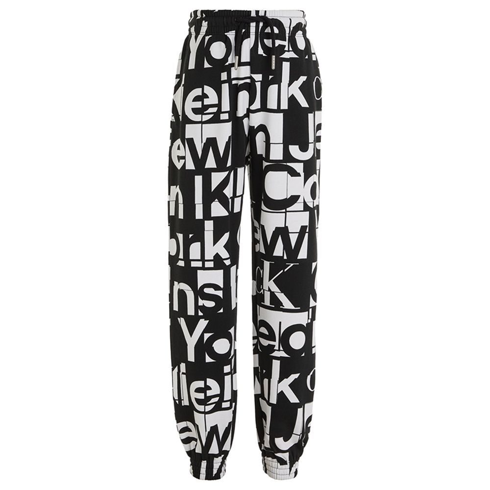 Calvin Klein - Grid Printed Jogger - White/Black