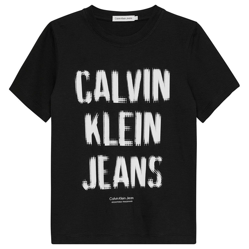 Calvin Klein - Pixel Logo Relaxed Short Sleeve T-Shirt - Black