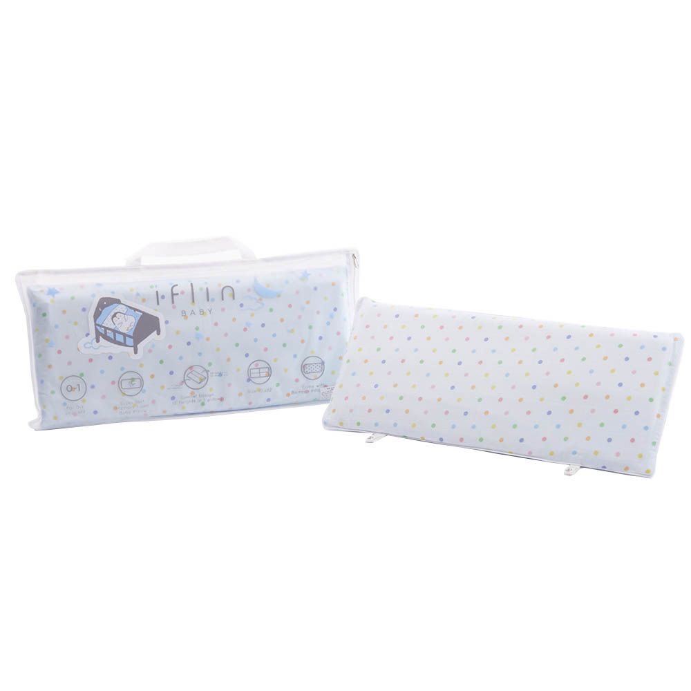 Iflin Baby - My Sweet Dreams Bamboo Pillow - Playful Blue