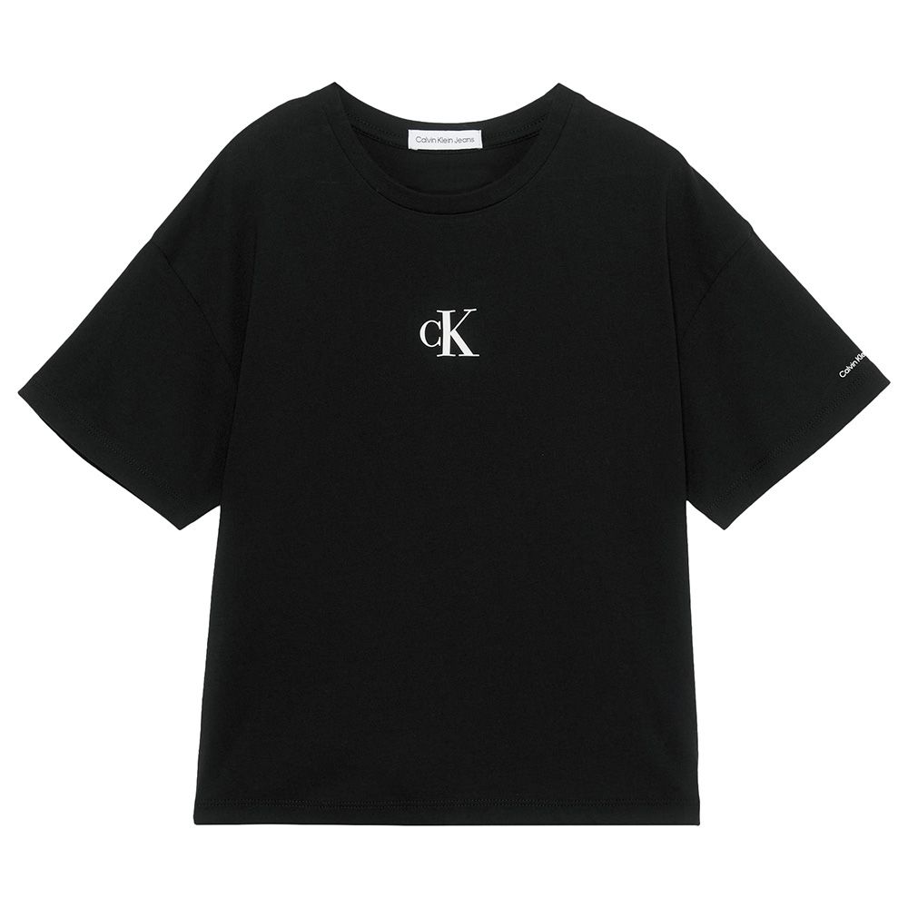 Calvin Klein - CK Logo Boxy T-Shirt - Black