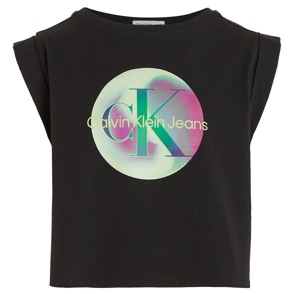 Calvin Klein - Pixel Aop Graphic Short Sleeves T-Shirt - Black