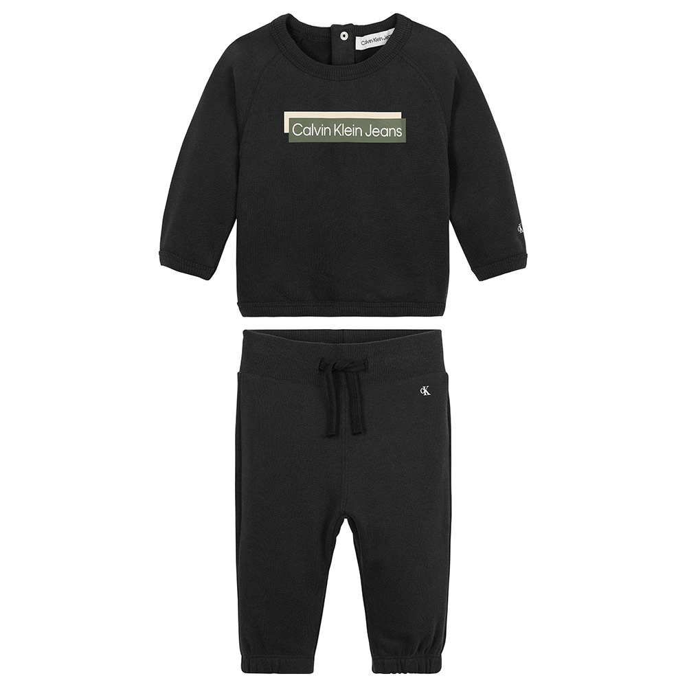 Calvin klein tracksuit black hotsell