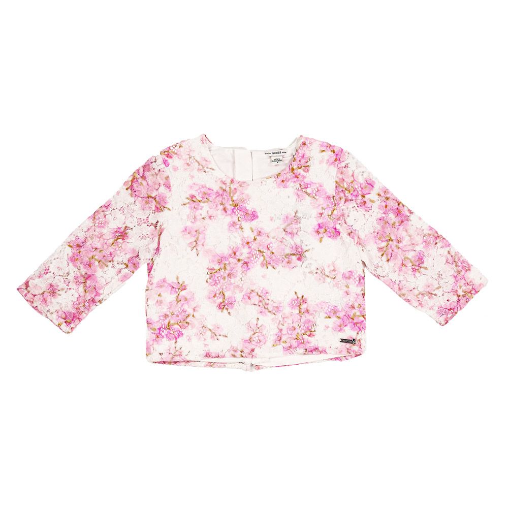 Guess - Girl's Floral Top - Pink