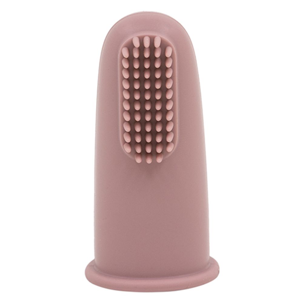 A'ish Home - Silicone Finger Toothbrush - Dark Pink