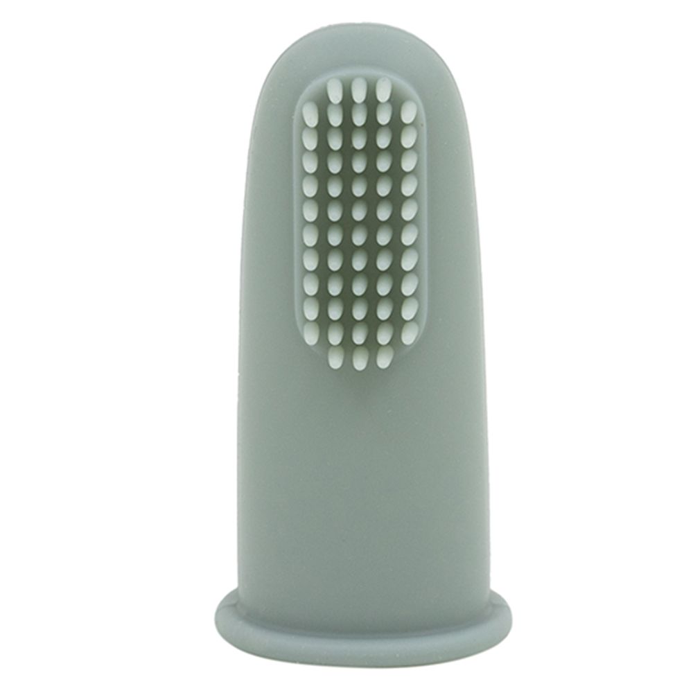 A'ish Home - Silicone Finger Toothbrush - Dusty Blue