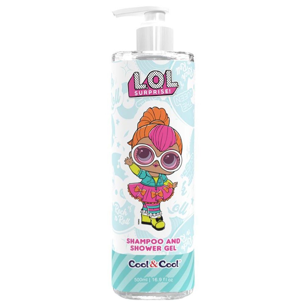 Cool & Cool - LOL Surprise Neon QT Kids Shampoo And Shower Gel - 500ml