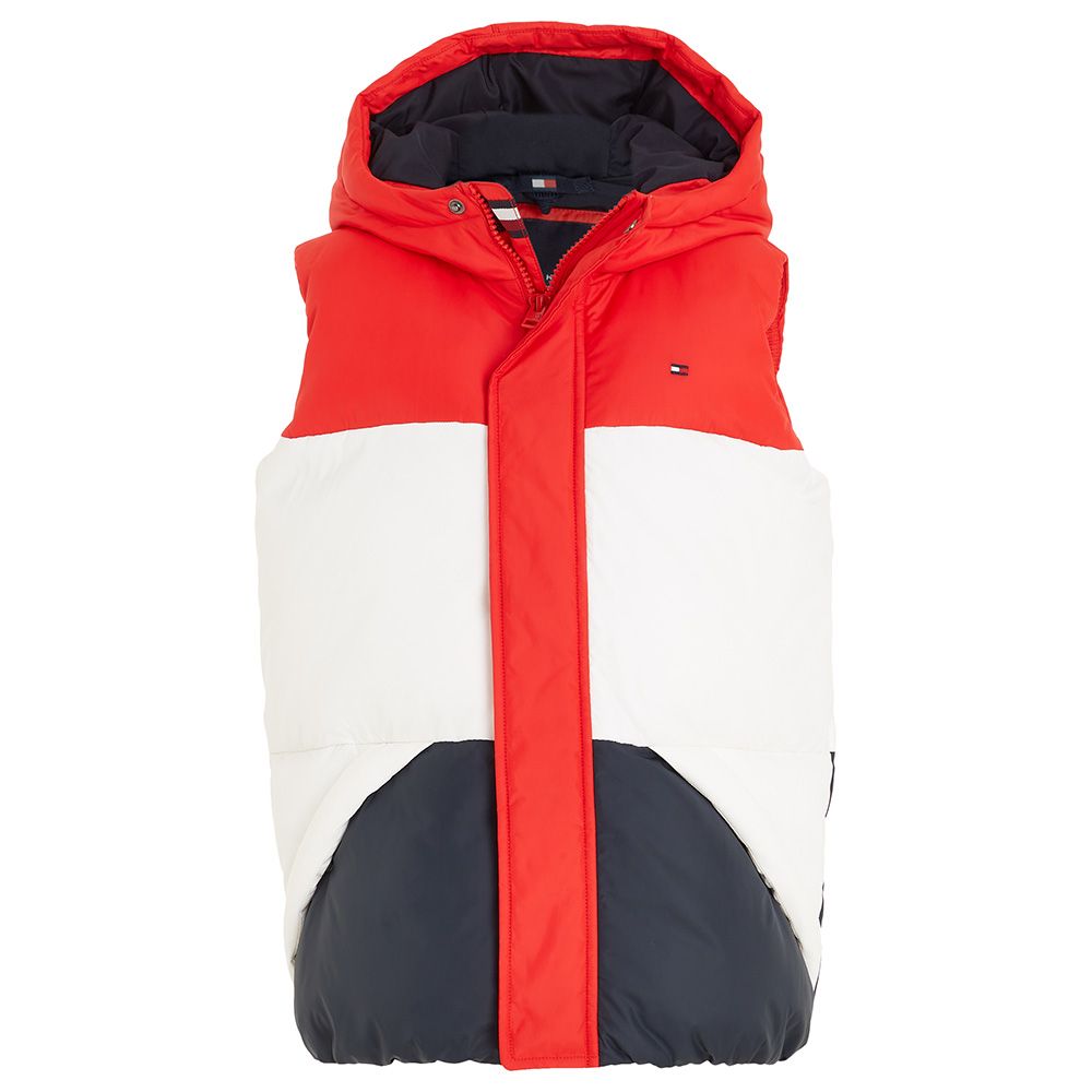 Tommy Hilfiger - Essential Colorblock Padded Vest - White