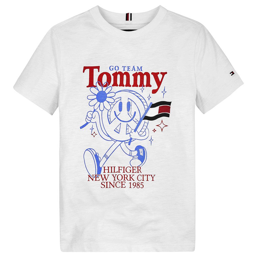 Tommy Hilfiger - Fun Short Sleeves Tee - White