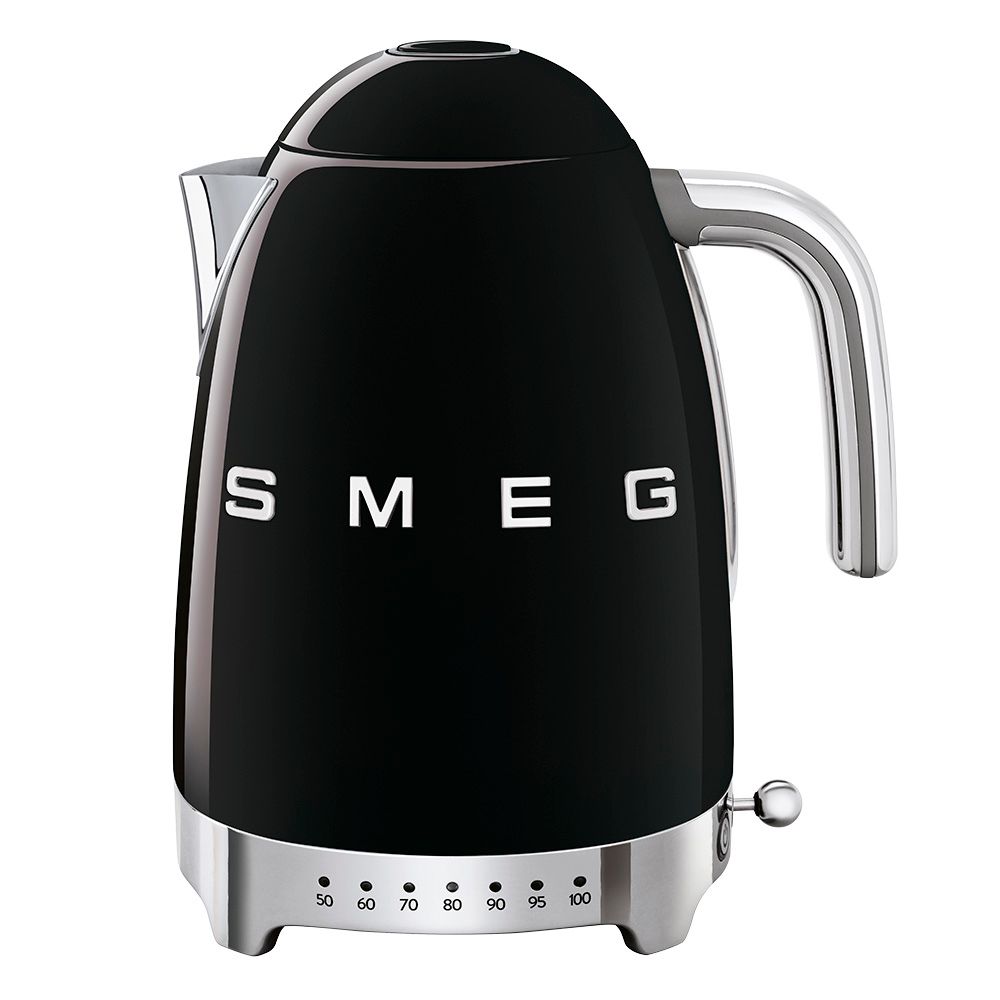 Smeg - 50'S Retro Temperature Kettle - Black - 1.7 L - 3000 W