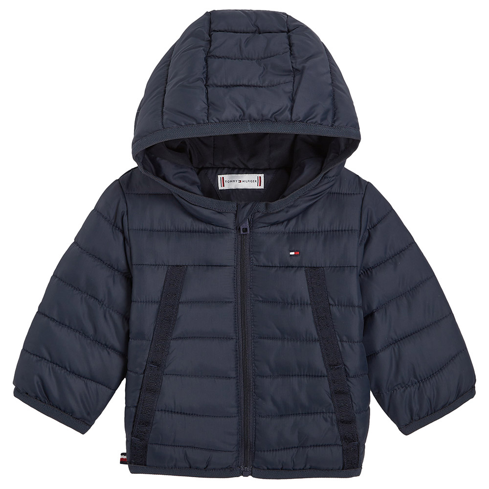 Tommy Hilfiger Baby Monotype Tape Puffer Jacket Pink
