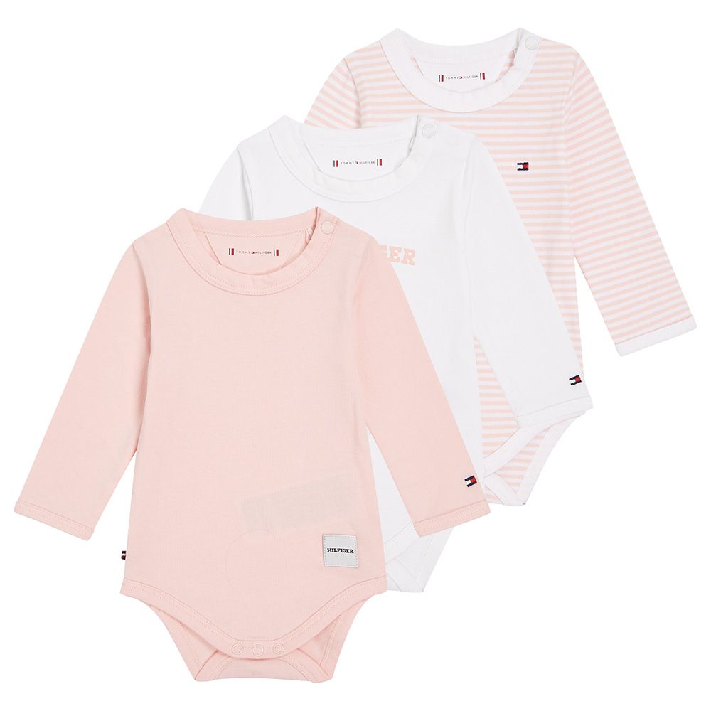 Tommy Hilfiger - 3pc-Set - Baby's Striped Bodysuit - Multi