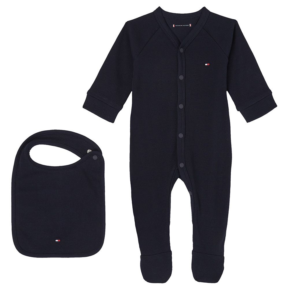 Tommy Hilfiger - 2pc-Set - Baby Rib Sleepsuit Giftbox - Blue