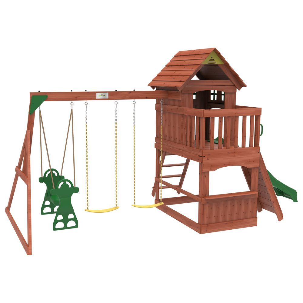 Kiddoro - Playful Peaks Swing Set