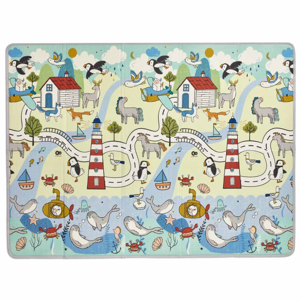 Kinderkraft - Reversible Baby Play & Learn Foldable Mat - Matty2- 197cm x 147 cm