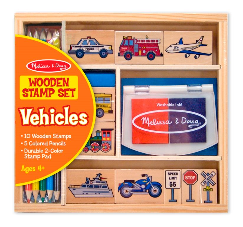 Melissa & Doug Vehicle Stamp Set