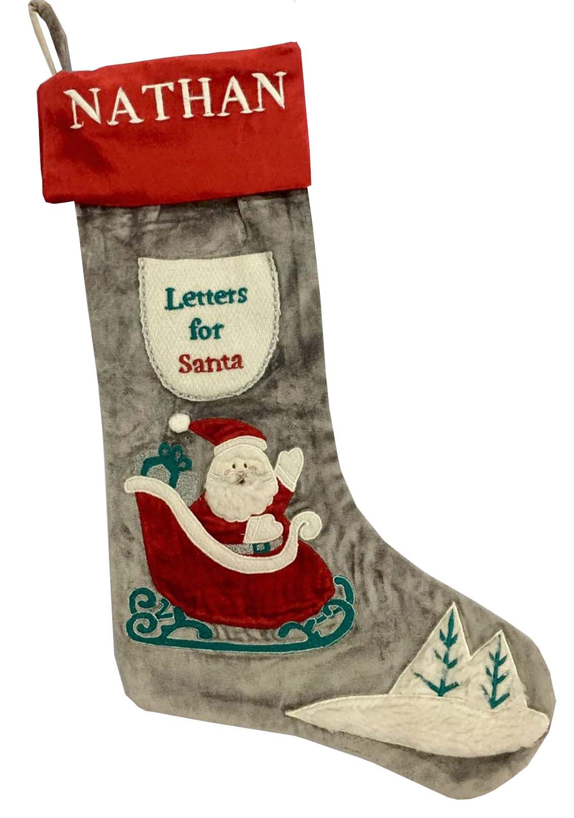 Little West Street - Personalised Santa's Sleigh Stocking