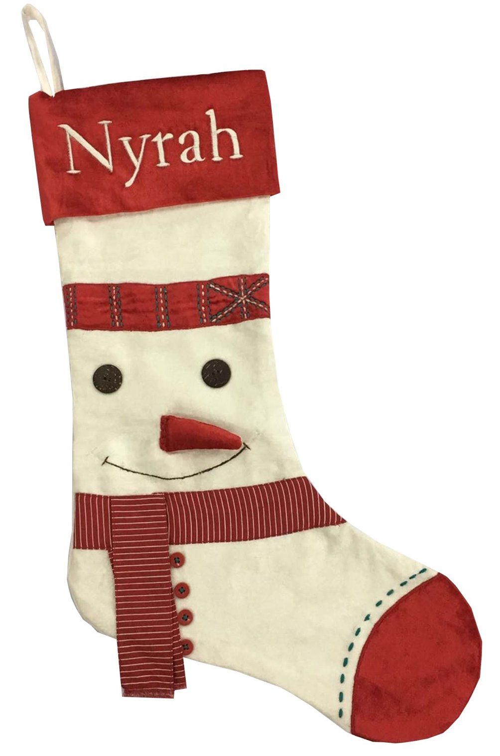 Little West Street - Personalised Dashing Snowman Stocking