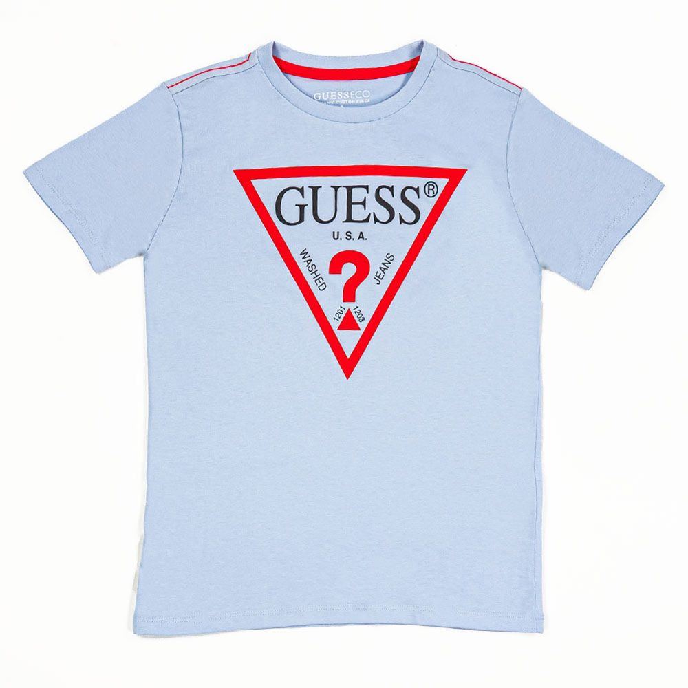 Guess - Boy's Short Sleeve T-Shirt - Blue