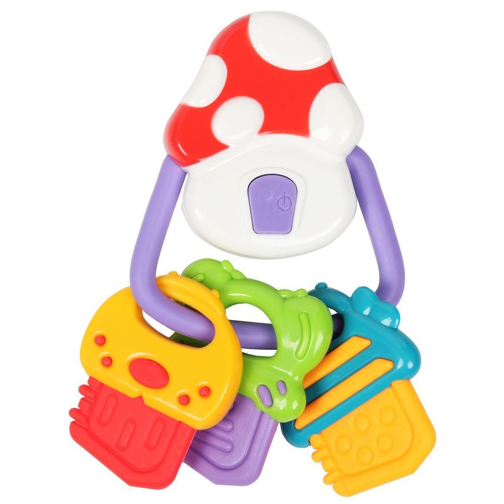 Little Angel - Baby Musical Mushroom House Keys Rattle Teether Toy