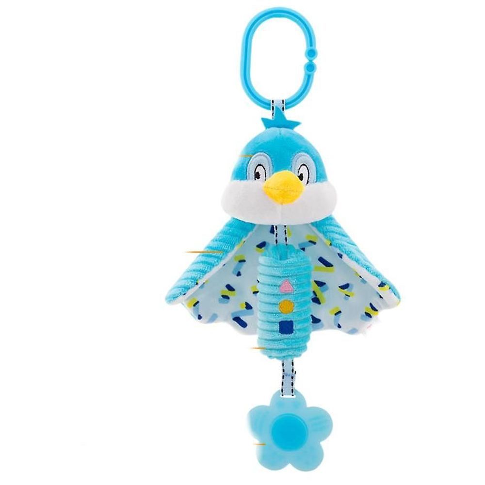 Little Angel - Baby Stroller Plush Hanging Rattle Mobile Toy - Bird - Blue