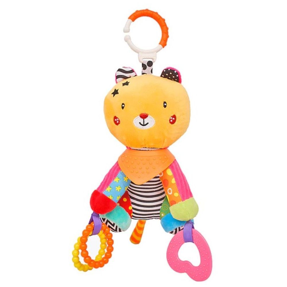 Little Angel - Baby Stroller Plush Hanging Mobile Rattle Toy - Bear - Orange