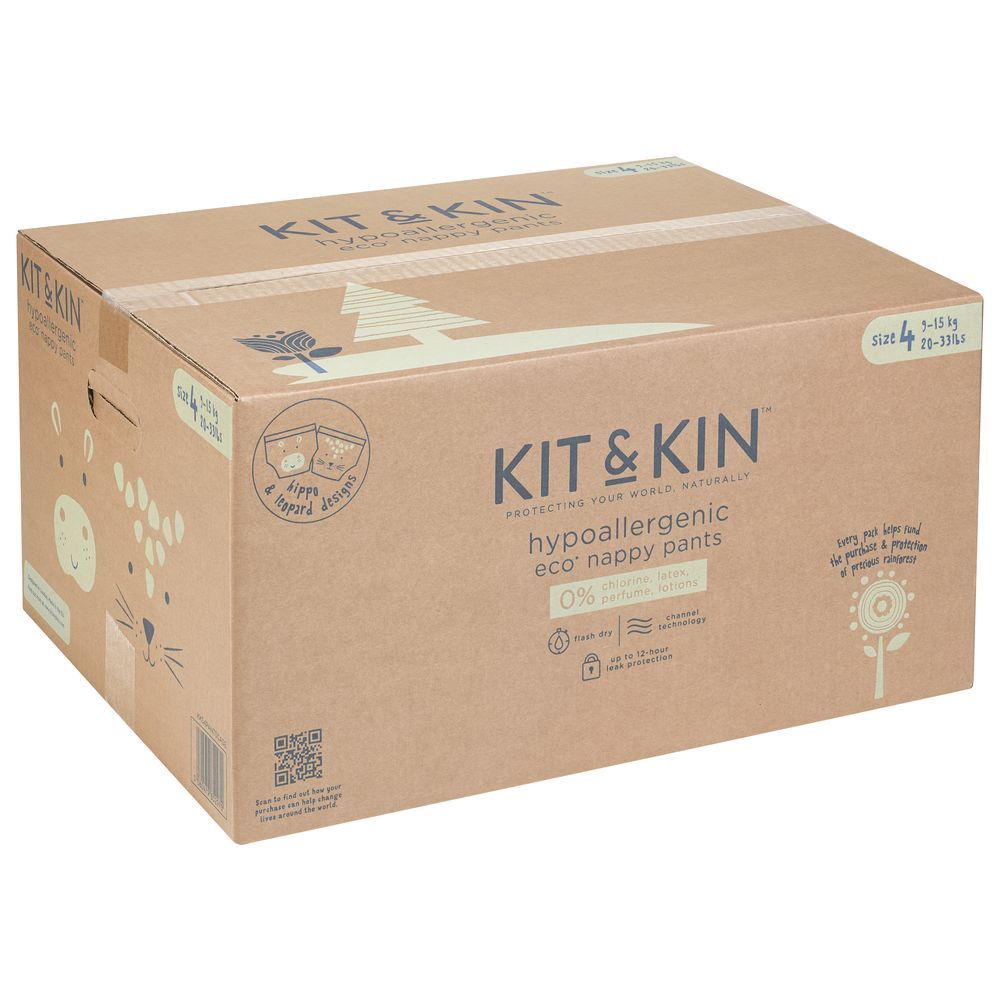 Kit & Kin - Pull Up Diapers Size 4 9-15kg 132pcs Pack Of 6