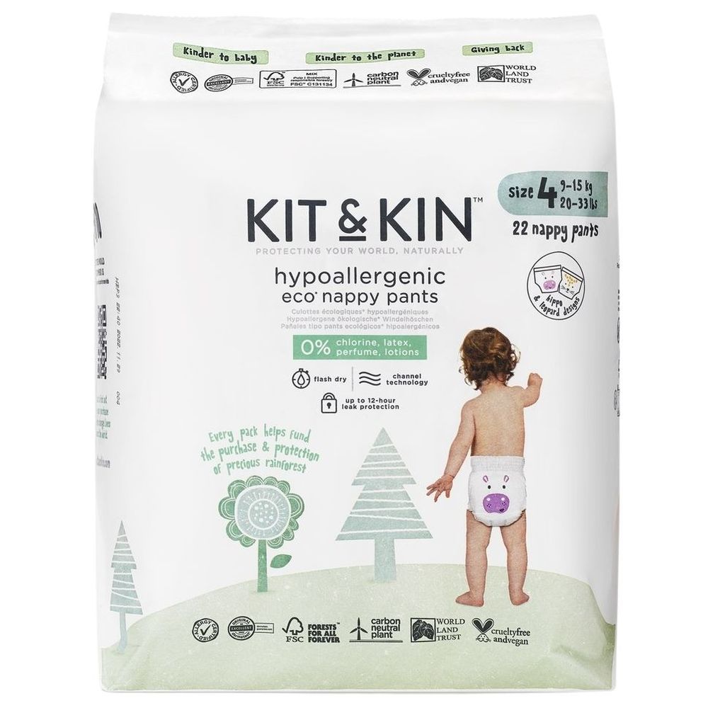 Kit & Kin - Eco Pull Up Diaper Size 4 Maxi 9-15kg - 22pcs