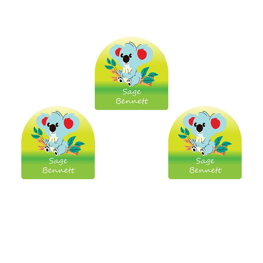 Ladybug Labels - Personalized Shoe Labels - Koala - 12pcs