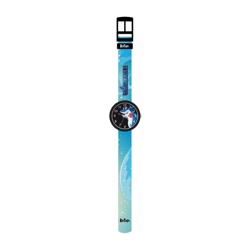 Lee Cooper - Kids Black Dial Analog Watch - Blue/Green - 33 mm