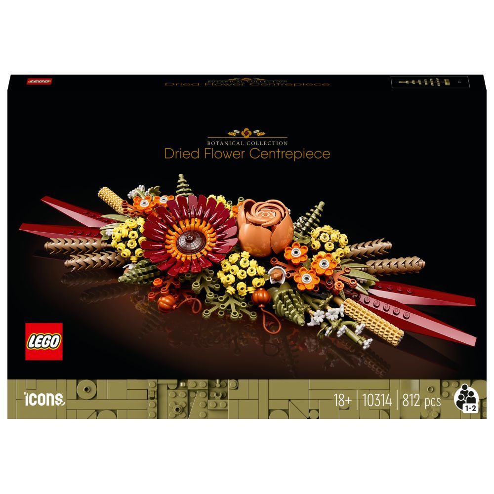 Lego - Icons Dried Flower Centrepiece Building Kit - 812pcs